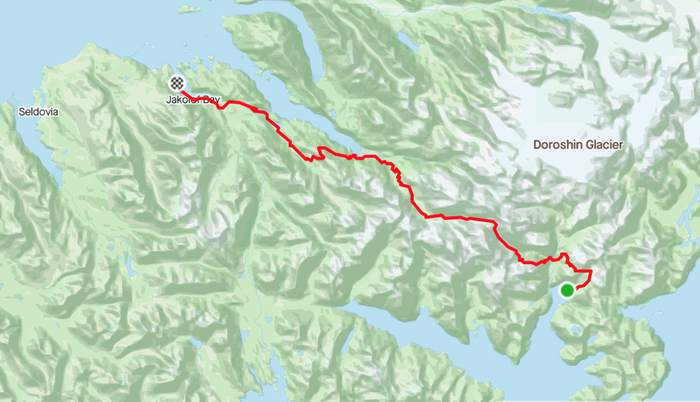 overview of trail route
