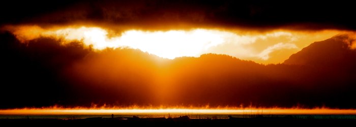 Sunrise on Kachemak Bay.
