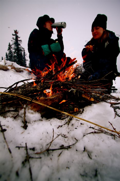 Lunch break on Tustumena lake.