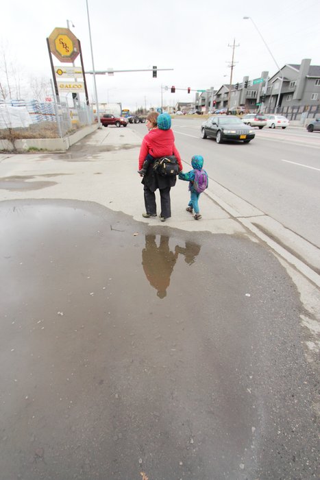 Not the most scenic route, but we stuck to our plan to continue our human-powered route through the city.