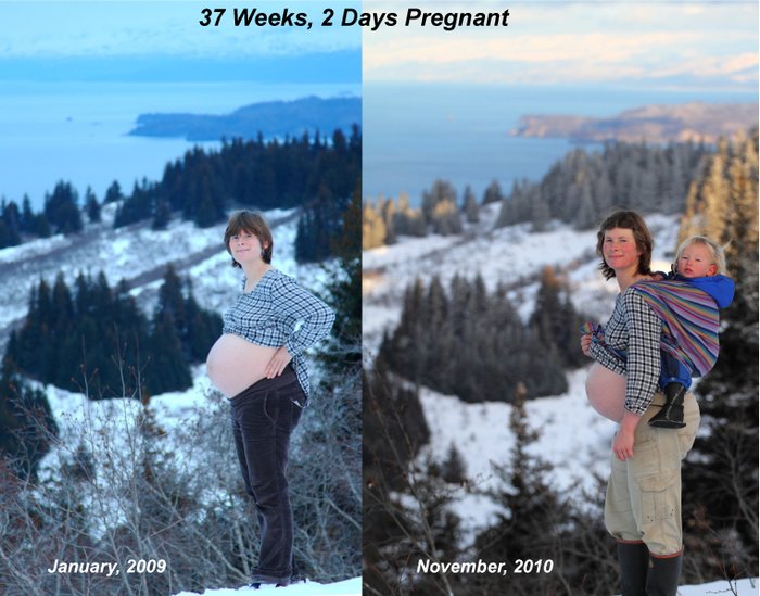 Repeating the hike to the TV tower at 37 weeks pregnant, this time with kid #2