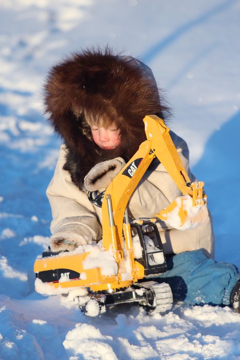 Katmai's heavy equipment clears our trail.