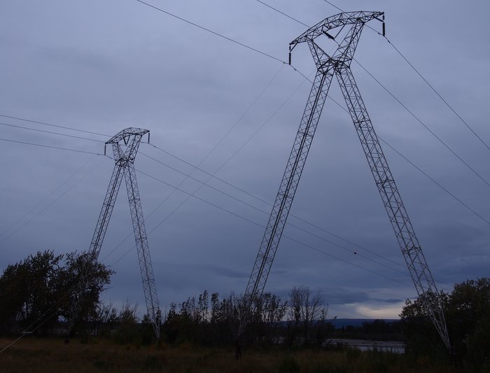 The line runs from what is now Alaska's largest powerplant to Anchorage and the railbelt grid