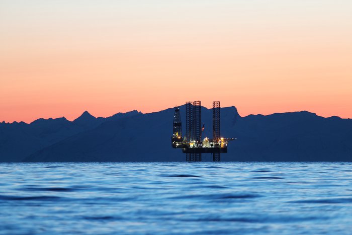 At dusk, just north of Anchor Point