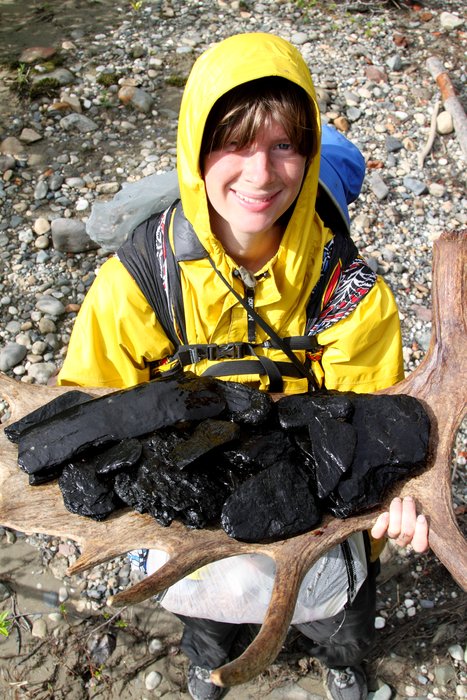 The only visible coal near the <a href="http://www.groundtruthtrekking.org/Issues/AlaskaCoal/ChuitnaCoalMine.html">Chuitna Coal</a> proposal was in the river itself.