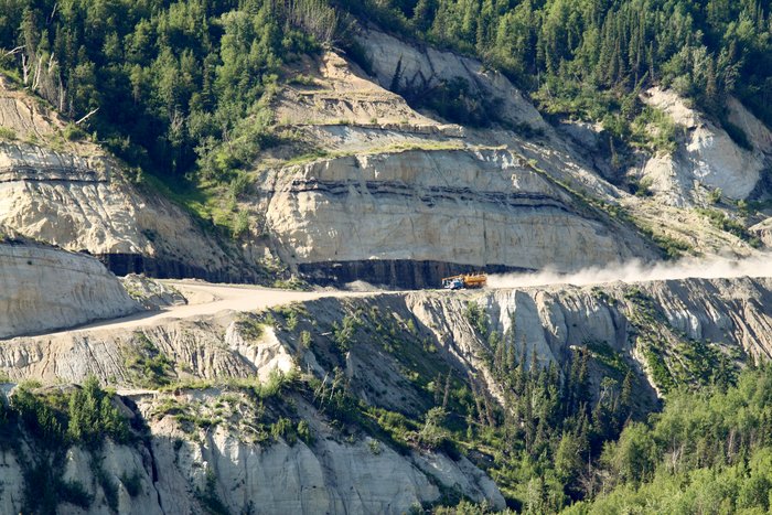 This is the road that leads to Two Bull Ridge mine