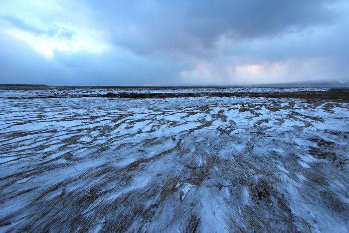 A wintry day on the coast.