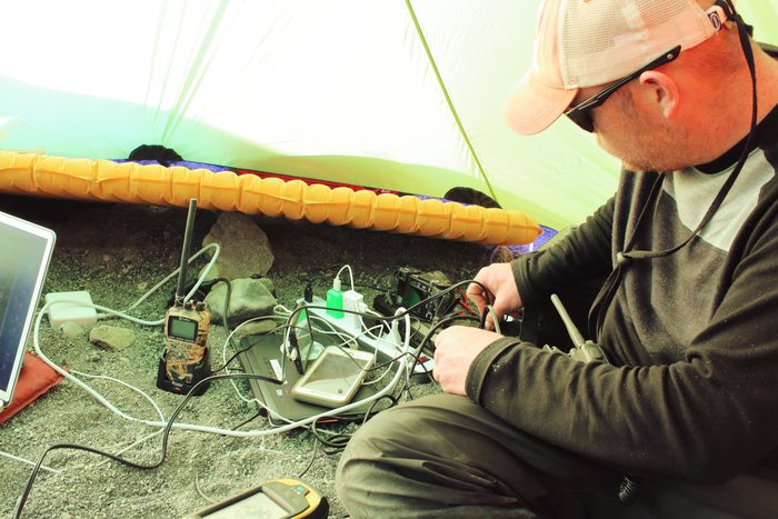 Being in the wilderness and needing lots of electronics can be a bit awkward.