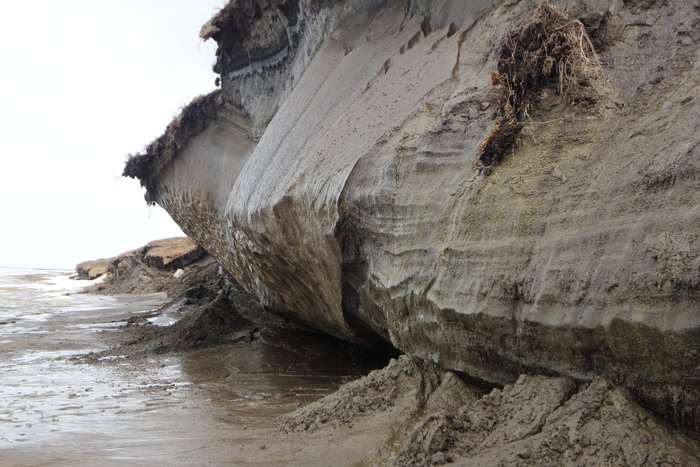 Many hills in arctic landscapes are made mostly of ice, and as the world warms, they are melting away.