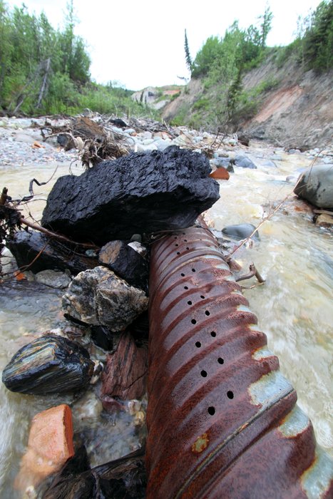 This culvert probably clogged leading to a road washout.