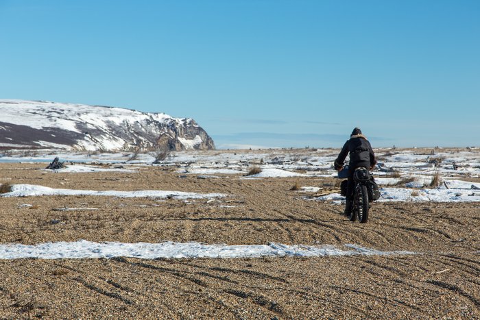 March, 2016 - Bjørn Olson and Kim McNett fat-biked from Nome to Kotzebue, then on to Kivalina.