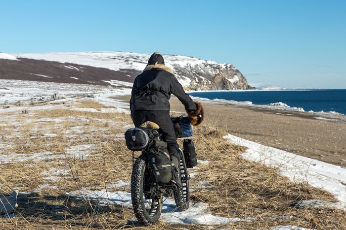March, 2016 - Bjørn Olson and Kim McNett fat-biked from Nome to Kotzebue, then on to Kivalina.