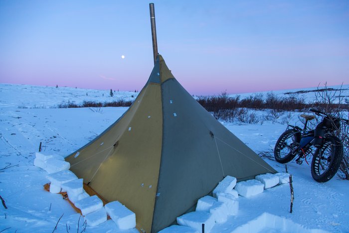 March, 2016 - Bjørn Olson and Kim McNett fat-biked from Nome to Kotzebue, then on to Kivalina.
