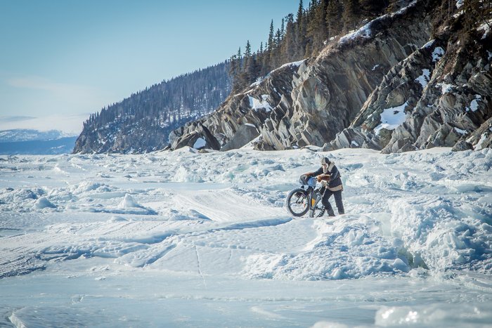 March, 2016 - Bjørn Olson and Kim McNett fat-biked from Nome to Kotzebue, then on to Kivalina.