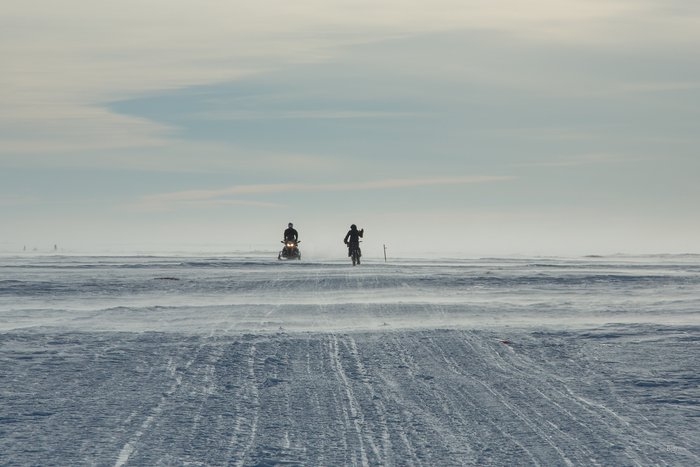 March, 2016 - Bjørn Olson and Kim McNett fat-biked from Nome to Kotzebue, then on to Kivalina.