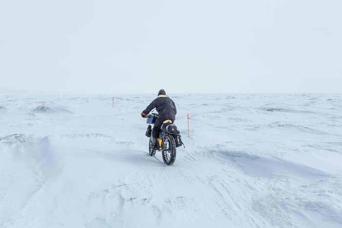 March, 2016 - Bjørn Olson and Kim McNett fat-biked from Nome to Kotzebue, then on to Kivalina.