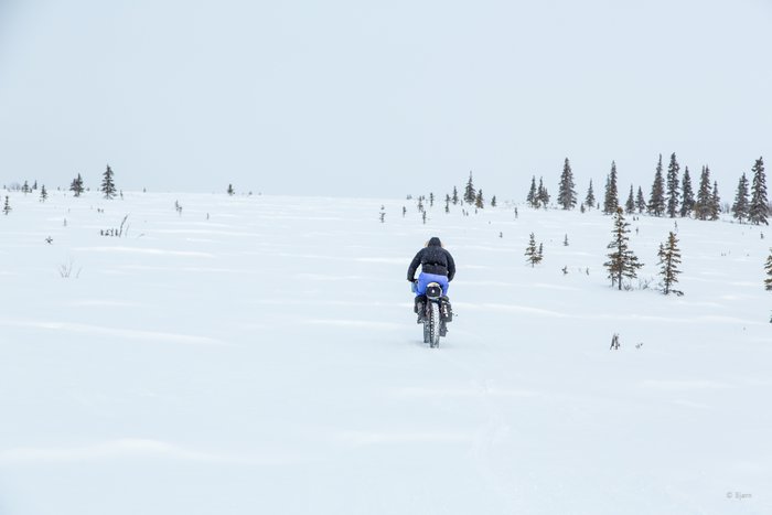 March, 2016 - Bjørn Olson and Kim McNett fat-biked from Nome to Kotzebue, then on to Kivalina.