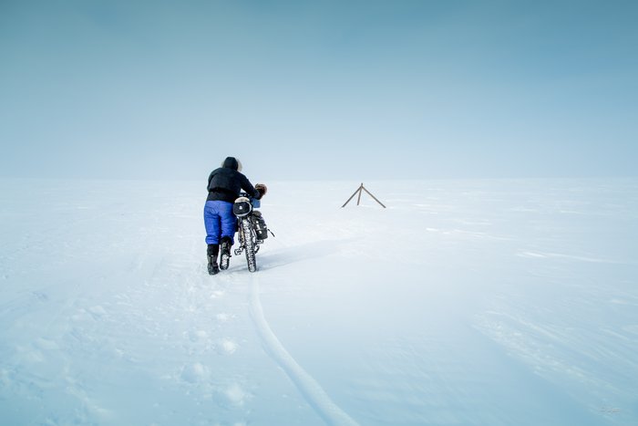 March, 2016 - Bjørn Olson and Kim McNett fat-biked from Nome to Kotzebue, then on to Kivalina.