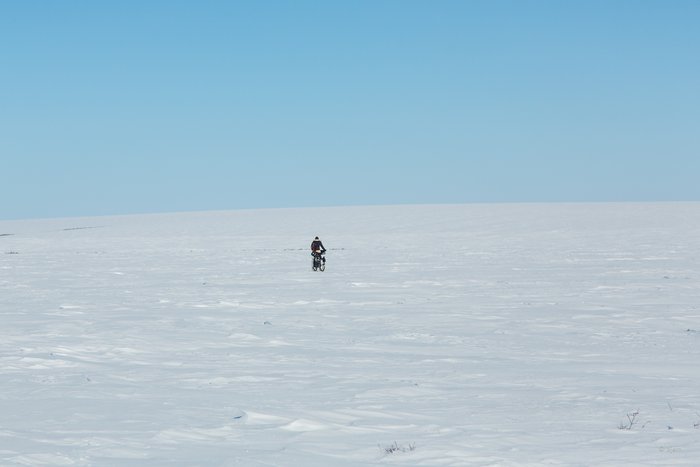 March, 2016 - Bjørn Olson and Kim McNett fat-biked from Nome to Kotzebue, then on to Kivalina.