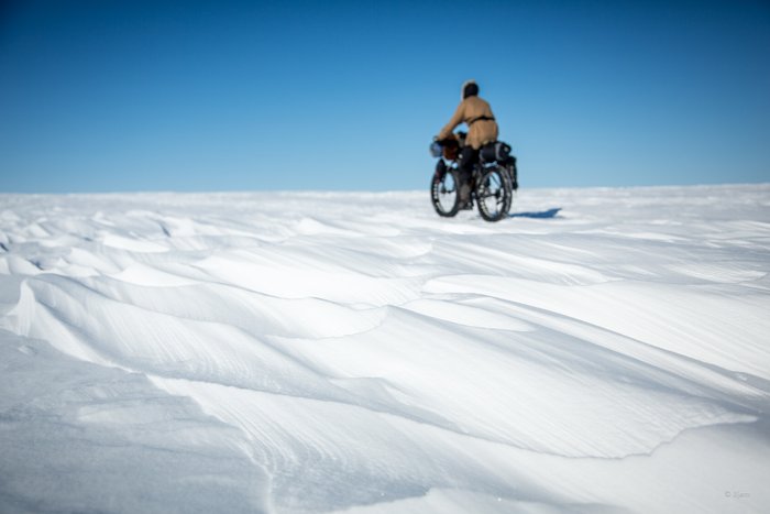 March, 2016 - Bjørn Olson and Kim McNett fat-biked from Nome to Kotzebue, then on to Kivalina.