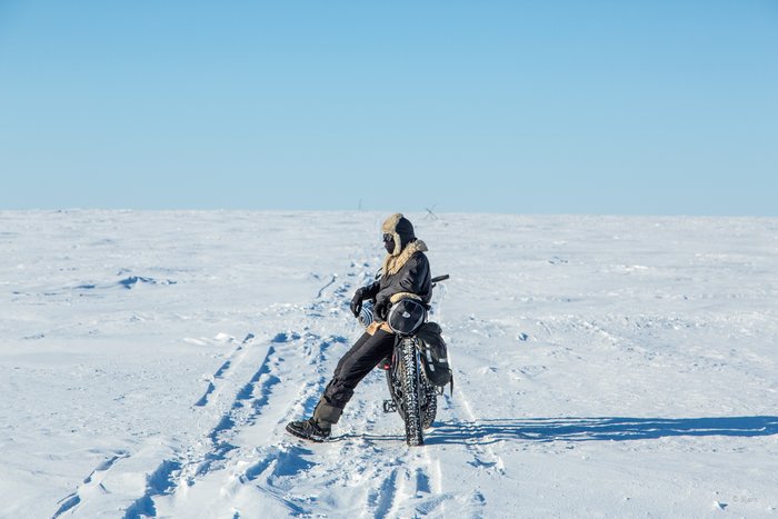 March, 2016 - Bjørn Olson and Kim McNett fat-biked from Nome to Kotzebue, then on to Kivalina.
