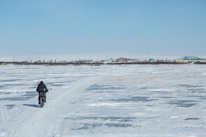 March, 2016 - Bjørn Olson and Kim McNett fat-biked from Nome to Kotzebue, then on to Kivalina.