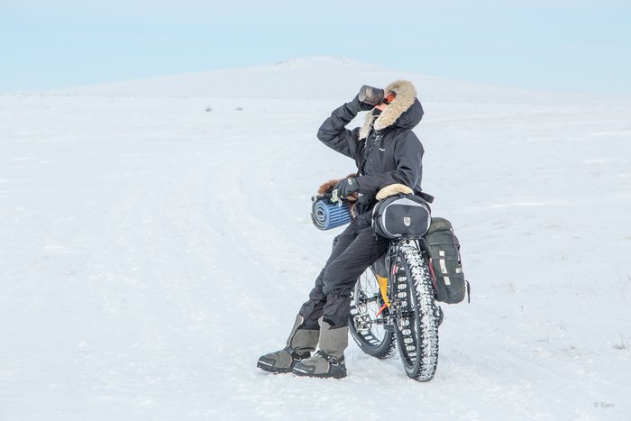 March, 2016 - Bjørn Olson and Kim McNett fat-biked from Nome to Kotzebue, then on to Kivalina.