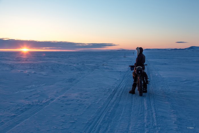 March, 2016 - Bjørn Olson and Kim McNett fat-biked from Nome to Kotzebue, then on to Kivalina.