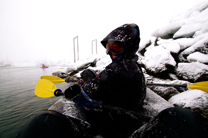 Kim in the double duck.