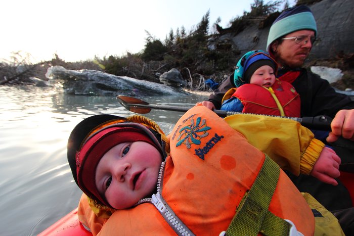 Our family-sized packraft gave us the ability to paddle, and only added 6 lbs to our pack.