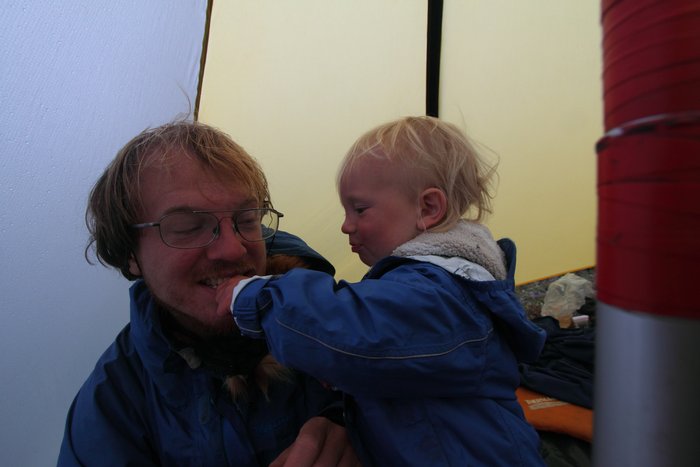 Photos of our trekking gear in use.