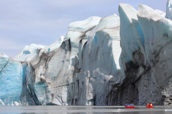 Like many glaciers in Alaska, Grewingk is retreating quickly, leaving a broad lake that a century ago didn't exist.