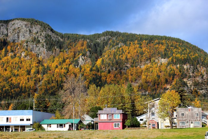 An old community in the mountains, on the ocean, and near passes to the Yukon.