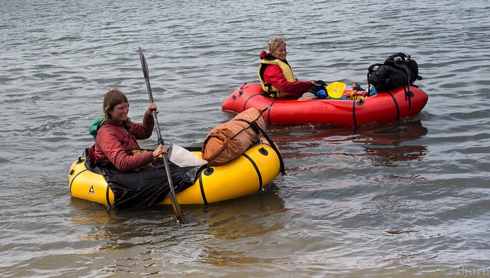 Three generations of amazing and tough women; Niki, Erin and Latuya (asleep in Niki's raft).