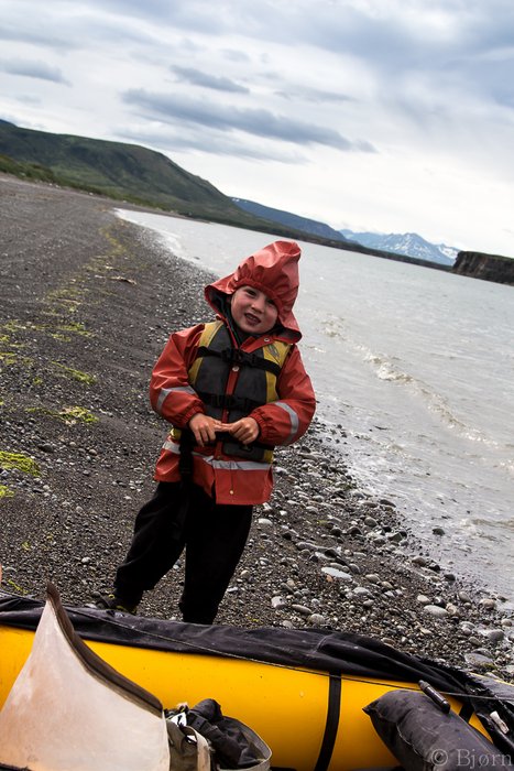 Katmai gets to stretch his legs.