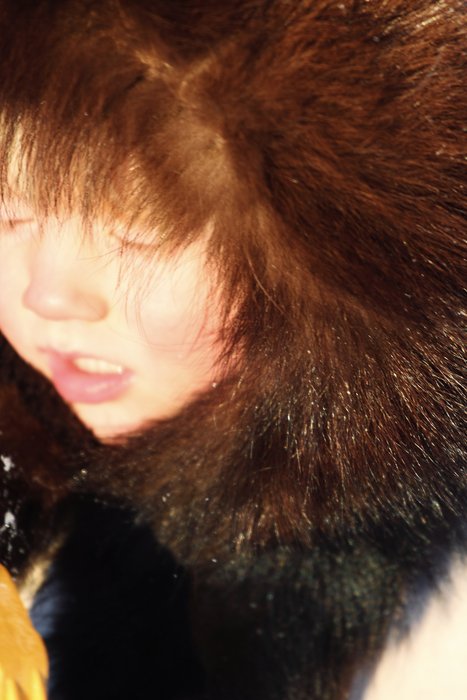 Still obsessed with his excavator.