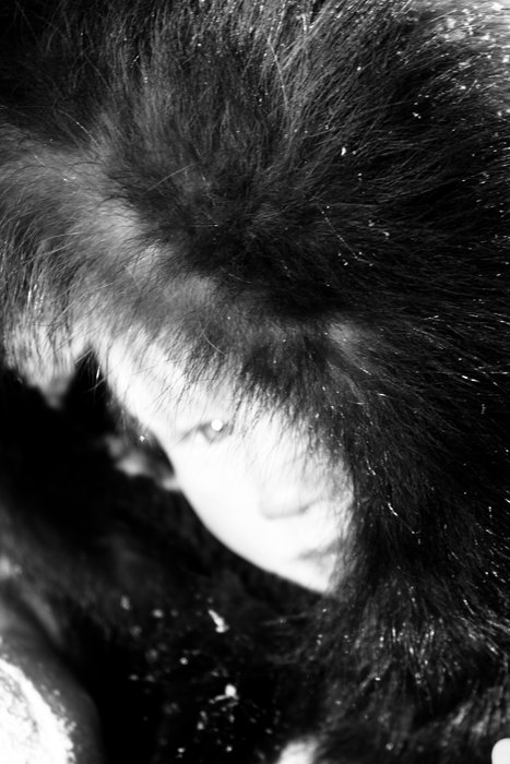 Still obsessed with his excavator.