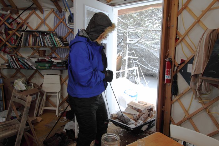 In and around the yurt