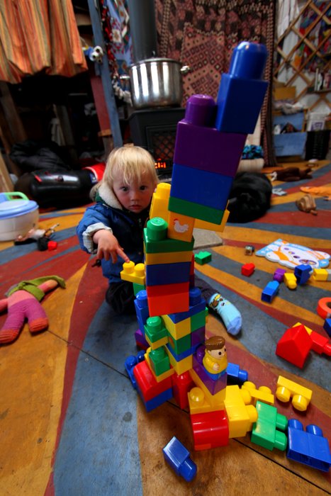 In and around the yurt