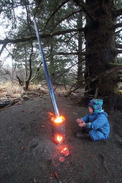 When we broke camp we'd often leave the fire going as long as possible, sometimes even carrying the stove outside so we could even take the tent down before the pleasant heat vanished.