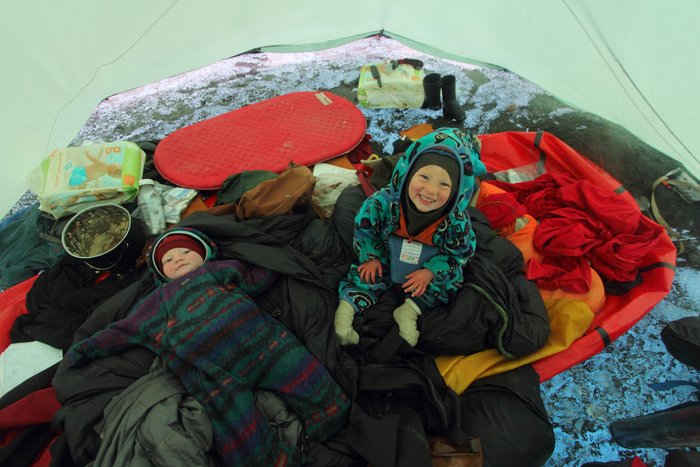 The glacier provided an amazing floor.