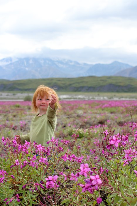 She was quite excited when we explained she could eat river beauty.