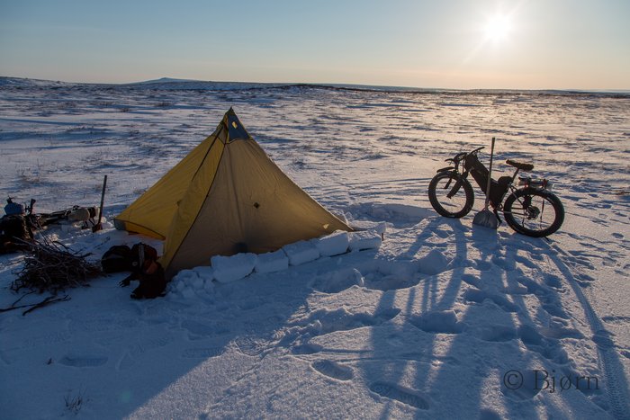 Once past equanox, daylight increases rapidly in the arctic.  