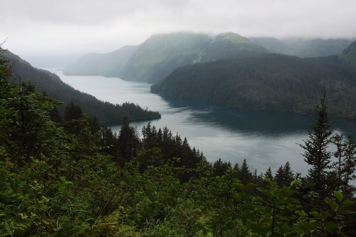 The bay is very protected, but the open ocean is not far away.
