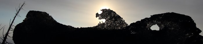 Katmai's bedtime stories included a serpentine she-monster that threaded the depths of the glacier.  This is as close as we got to a portrait.
