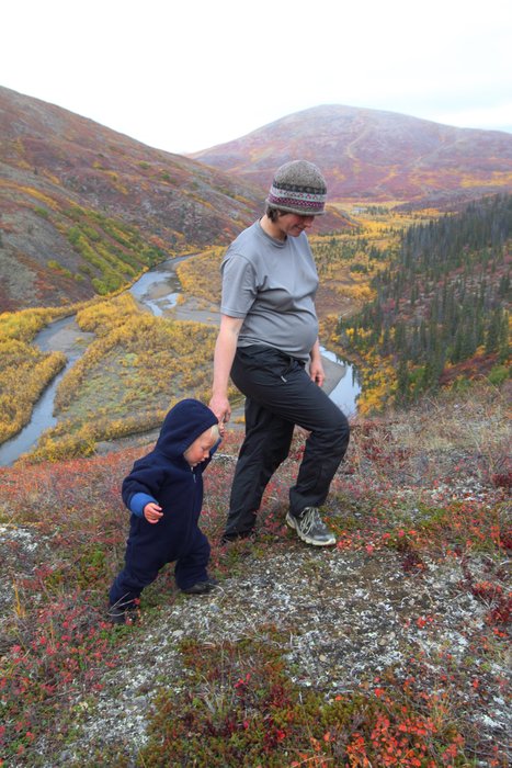 The family journey - one kid born, one still in the womb