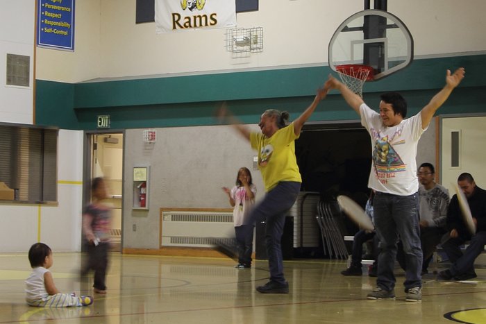 In Pt. Lay, we watched native dancers in the gym.  T-shirts and tennis-shoes did nothing to dampen the intensity of the dances.