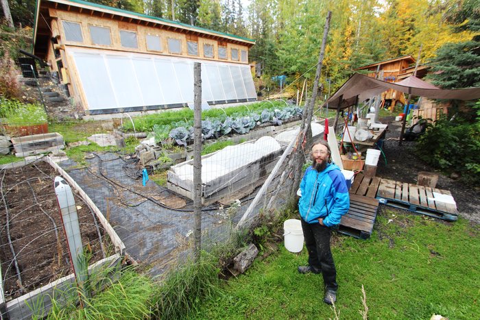 An organic farm in the Matanuska Valley