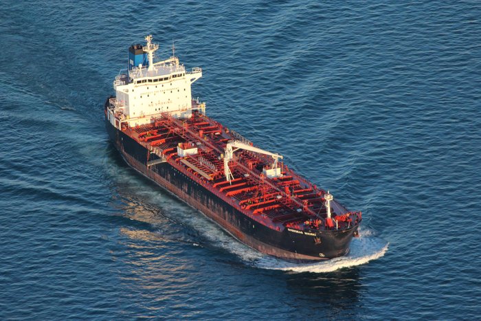 This ship can often be seen traveling in and out of Cook Inlet.