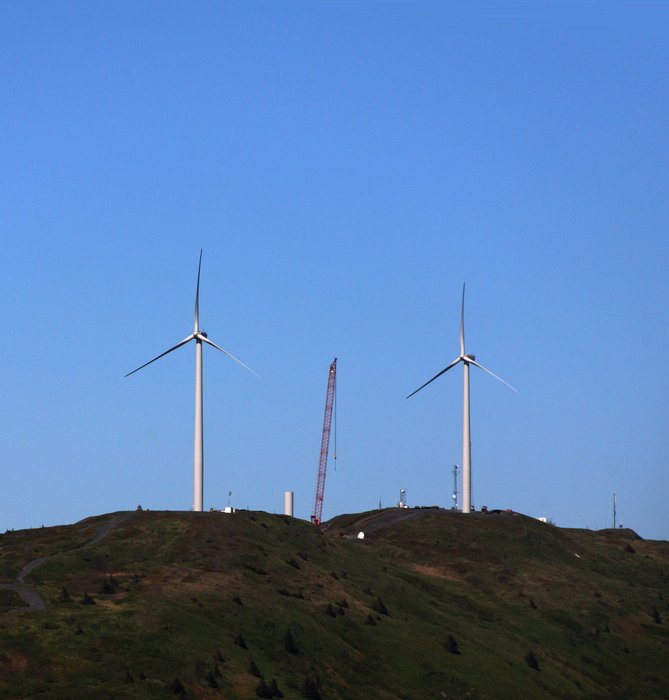 Each of these turbines produces up to 1.5 MW of electricty